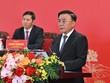 Thường trực Ban Bí thư Trần Cẩm Tú thông tin một số vấn đề chuẩn bị Đại hội - Ảnh Duy Linh. 