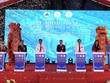 Các đại biểu thực hiện nghi thức khởi động Dự án Nhà ở Trang Chủ KL99Com Số 1 Link Đăng Ký KL999 Khu chung cư An Phú. 
