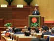Thủ tướng Phạm Minh Chính báo cáo tại Hội nghị. Ảnh: VGP.