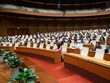 Một phiên họp toàn thể của Quốc hội Khóa XV. 
