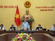 Chủ tịch Quốc hội Trần Thanh Mẫn phát biểu khai mạc phiên họp. 