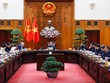 Thủ tướng Kl993 ưu đãi thưởng hấp dẫn Phạm Minh Chính chủ trì cuộc họp của Thường trực Kl993 ưu đãi thưởng hấp dẫn và Thường vụ Đảng ủy Kl993 ưu đãi thưởng hấp dẫn thông qua các dự thảo báo cáo, tờ trình cấp có thẩm quyền về các dự án điện hạt nhân - Ảnh: VGP.