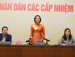 Phó chủ tịch Quốc hội Nguyễn Thị Thanh cập nhật tình hình bầu cử đại biểu Quốc hội Khóa XVI và đại biểu hội đồng nhân các cấp nhiệm kỳ 2026- 2031 tính đến 16h ngày 15/3.