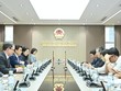 Thứ trưởng Bộ Nông nghiệp và Môi trường Hoàng Trung làm việc với đoàn công tác của Hoa Kỳ.