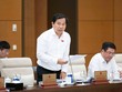  Tổng thư ký, Chủ nhiệm Văn phòng Quốc hội Lê Quang Mạnh tham gia thảo luận.