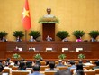 Phiên họp sáng 24/4 của Quốc hội. 