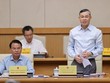 Bộ trưởng Bộ Kl991.com nạp rút nhanh Ngô Văn Tuấn báo cáo tại Phiên họp - Ảnh: VGP