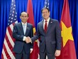 Bộ trưởng Bộ Ngoại giao Lê Hoài Trung gặp gỡ Ngoại trưởng Hoa Kỳ Marco Rubio.