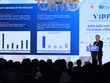 Ông Bruno Jaspaert, Tổng giám đốc Tổ hợp Khu công nghiệp DEEP C trình bày tại Diễn đàn. Ảnh: Lê Toàn