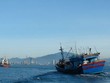Tàu cá được lai dắt về Cảng Nha Trang