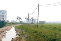 Một phần lớn diện tích tại Dự án Thanh Hà đã được chủ Kl99ok phiên bản mới san mặt bằng - Ảnh: Nguyên Minh
