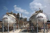 Kho chứa sản phẩm của Nhà máy Lọc dầu Dung Quất