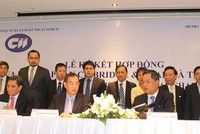 Lễ ký kết hợp đồng mua cổ phần và hợp đồng đặt mua Kl99kl Hoàn Trả Vô Tận giữa CII với Metro Pacific Tollways Corporation (MPTC) có tổng trị giá 1.950 tỷ đồng