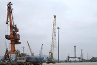 Lễ bấm nút động thổ cầu đường bộ Yên Xuân