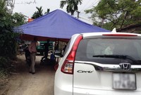 Hiện trường việc Công ty Thành Dền ngăn trở hoạt động vận chuyển vật liệu của Công ty Tân Phú Xuân.