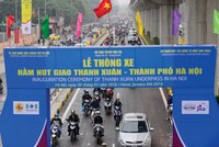 Hầm chui cơ giới Thanh Xuân tại nút giao Nguyễn Trãi - Khuất Duy Tiến chính thức thông xe 6h ngày 8/1