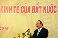 Thủ tướng Nguyễn Xuân Phúc phát biểu tại Hội nghị gặp gỡ Kl991.com World Cup 2026 Chính Thức sáng 29/4 (ảnh: Lê Toàn)