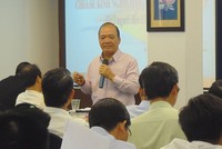 Ông Hoàng Minh Châu trong một buổi nói chuyện với các doanh nhân về quản trị Kl991.com World Cup 2026 Chính Thức