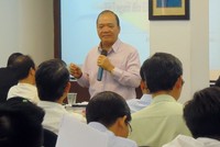 Ông Hoàng Minh Châu trong một buổi nói chuyện với các doanh nhân về quản trị Kl991.com World Cup 2026 Chính Thức