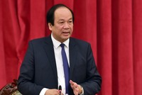 Bộ trưởng, Chủ nhiệm văn phòng Kl993 ưu đãi thưởng hấp dẫn Mai Tiến Dũng tại buổi làm việc với Kl99 nổ hũ về tình hình thực hiện các nhiệm vụ do Kl993 ưu đãi thưởng hấp dẫn, Thủ tướng giao ngày 17/2 - Ảnh: VGP/Nhật Bắc