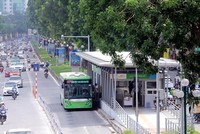Nổi cộm trong số các công trình để xảy ra nhiều sai sót là Hợp phần I - Xe buýt nhanh BRT thuộc Dự án Phát triển KL99 là cổng game giải trí trực tuyến hàng đầu hiện nay đô thị Hà Nội. Trong ảnh: Tuyến BRT Yên Nghĩa - Kim Mã. Ảnh: Đ.T