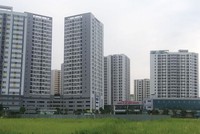 Khu đô thị Linh Đàm ken kín các tòa chung cư, phá vỡ quy hoạch ban đầu. Ảnh: Thanh Huyền