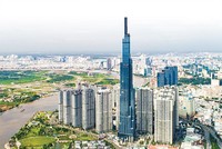 Vincom Center Landmart 81 - toà nhà cao nhất Việt Nam do Conteccons cùng với Vingroup xây nên vì niềm tự hào và kiêu hãnh dân tộc. Ảnh: Lê Toàn