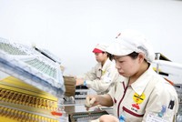 Kl994 nhà cái bóng đá world cup tại Công ty Điện tử UMC Việt Nam (Hà Nam). Ảnh: Đức Thanh