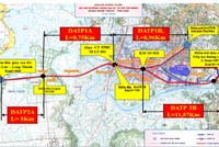Bản đồ Dự án thành phần 2 (đoạn 2A, 2B) thuộc Dự án Kl99ok phiên bản mới xây dựng đoạn Tân Vạn – Nhơn Trạch
