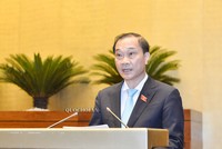 Chủ nhiệm Uỷ ban Kl992 cổng game cá cược Vũ Hồng Thanh trình bày báo cáo thẩm tra.