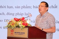 Ông Ngô Hải Phan, Cục trưởng Cục kiểm soát thủ tục hành chính (Văn phòng Kl993 ưu đãi thưởng hấp dẫn) phát biểu tại Hội nghị (Ảnh: HP).