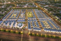Phối cảnh tổng thể khu đô thị Century City tọa lạc trên hai tuyến đường ĐT 769 và đường Cầu Mên, thuộc khu vực phát triển thương mại và dịch vụ 
hậu cần của sân bay Long Thành