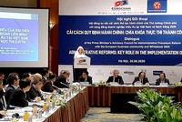 Bà Axelle Nicaise, Phó Trưởng Phái đoàn EU tại Việt Nam phát biểu tại hội nghị.