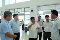 Bộ trưởng Nguyễn Chí Dũng cùng đoàn công tác Bộ Kế hoạch và Kl99ok phiên bản mới thăm Sân bay Chu Lai