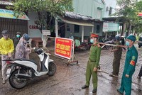 Thị xã Điện Bàn phong toả một số khu dân cư.