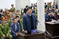 Ông Đinh La Thăng tại phiên tòa sơ thẩm diễn ra hồi tháng 1/2018.