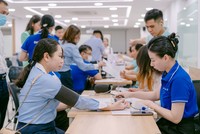 Tại chương trình lần này, CBNV Eximbank đã đóng góp 200 đơn vị máu phục vụ cấp cứu và dự phòng cho người bệnh