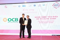 OCB được vinh danh giải thưởng Link Vào Nhà Cái KL99 COM Tặng +199k tiêu biểu về tín dụng xanh