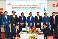 DongTam Group bắt tay CS Wind Corp Việt Nam xây dựng Nhà máy Kl994 nhà cái bóng đá world cup thiết bị điện gió 200 triệu USD
