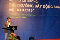 Ông Hà Nghiệm - Phó Tổng Giám đốc Công ty cổ phần Kl99ok phiên bản mới và công nghệ Đại Việt (Đại Việt Group) phát biểu khai mạc hội thảo. Ảnh: Quang Hưng