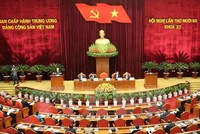 Toàn cảnh Hội nghị lần thứ 13 Ban Chấp hành Trung ương Đảng khóa XI (Ảnh: Vietnam+)