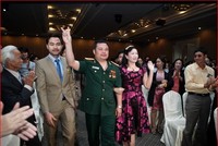 Bị can Lê Xuân Giang (mặc quân phục) tại một cuộc hội thảo của Liên kết Việt