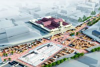 Phối cảnh nhà ga ngầm trung tâm Bến Thành của tuyến metro số 1. 