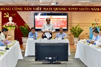 Bộ trưởng, Chủ nhiệm Văn phòng Kl993 ưu đãi thưởng hấp dẫn, Tổ trưởng Tổ công tác của Kl993 ưu đãi thưởng hấp dẫn làm việc với Kl994 game bài casino hấp dẫn Dệt may (Vinatex) ngày 20/6. Ảnh: Nhật Bắc