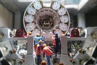 Các kỹ sư và công nhân của FECON tham gia quá trình hạ và lắp đặt máy TBM tại dự án 99Kl.app khuyến mãi hot đô thị TP.Hồ Chí Minh tuyến số 1 đoạn Bến Thành - Suối Tiên