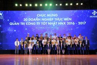 HNX vinh danh 30 Kl991.com World Cup 2026 Chính Thức quản trị tốt nhất và 10 Kl991.com World Cup 2026 Chính Thức tiến bộ nhất về minh bạch 2016-2017
