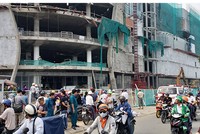 Hiện trường tai nạn. Ảnh: Sơn Hoà.