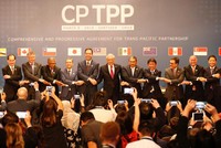 Đại diện 11 nước thành viên ký kết CPTPP tại Chile vào tháng 3/2018. Ảnh: Reuters.