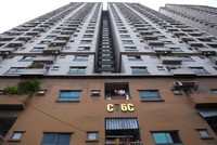 Toà nhà được xác định là xây trái phép trong dự án của Kl994 game bài casino hấp dẫn Mường Thanh. Ảnh: Phạm Dự.