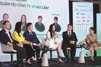 Các diễn giả chia sẻ góc nhìn tại Diễn đàn Quản trị công ty thường niên lần thứ 7.
